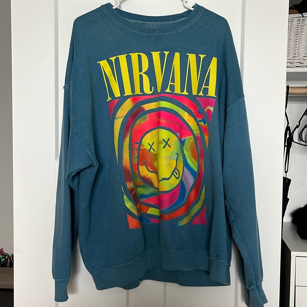 Urban outfitters oversized nirvana sweatshirt. Size small/medium